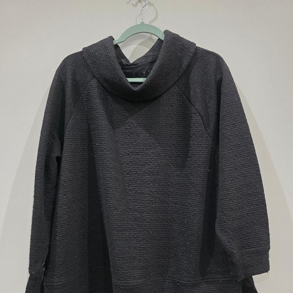 Lane-bryant Women's Black and Grey Jumper